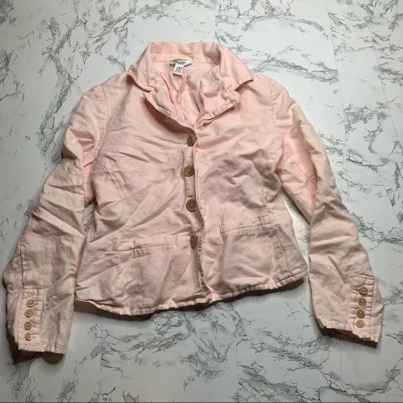 Vintage Talbots Linen Blend Blazer Jacket - Picture 5 of 9